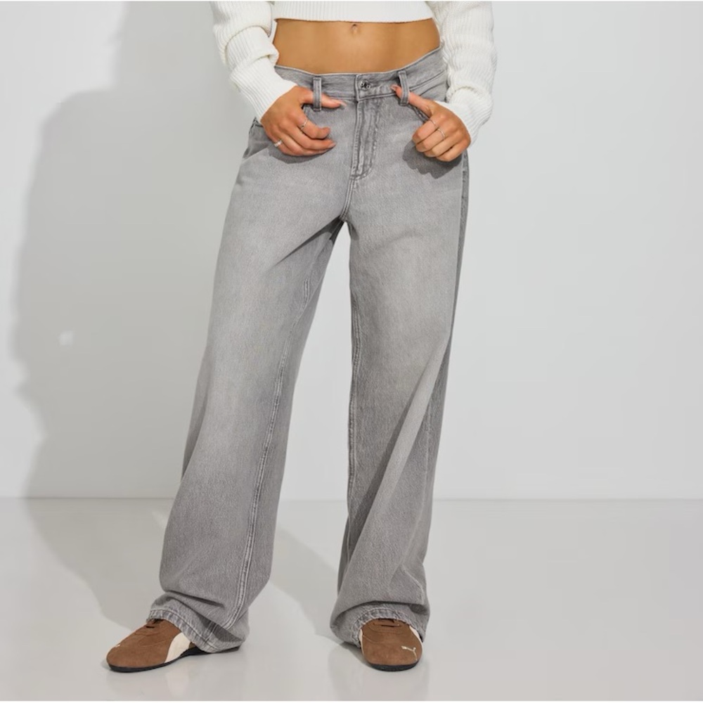 Garage Baggy Jeans in Icey Grey